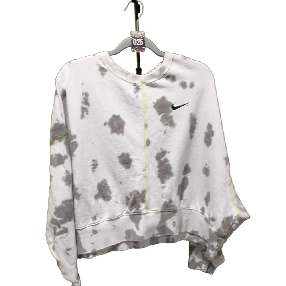 Nike Sportswear Womens L Pullover Sweatshirt Fleece Graphic Logo Gym Training